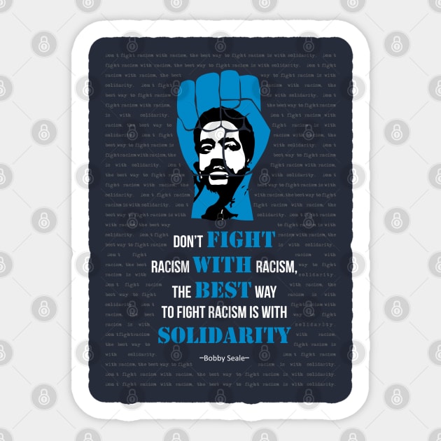 Bobby Seale Quote Sticker by ZUNAIRA